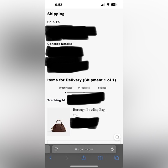 Coach Borough Bowling Bag NWT - Picture 9 of 9